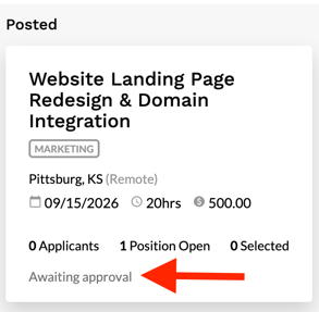 Awaiting Approval Project