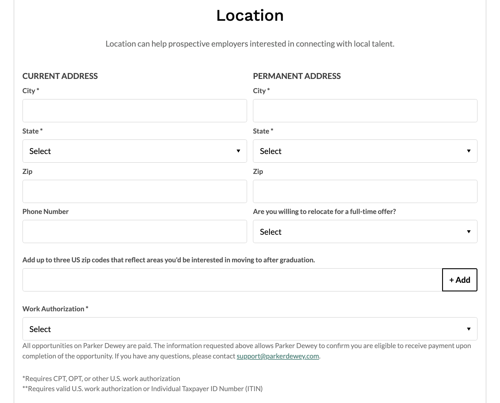 Career Launcher Location Section