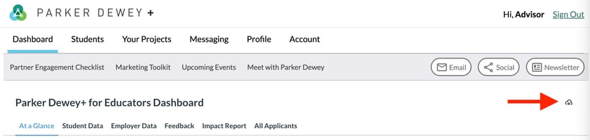 Parker Dewey Plus Advisor Dashboard_Download Report