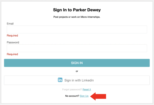 Sign In Screenshot