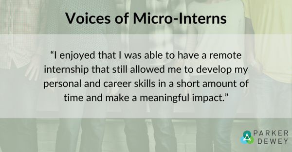 Student Voice: “I enjoyed that I was able to have a remote internship that still allowed me to develop my personal and career skills in a short amount of time and make a meaningful impact.”