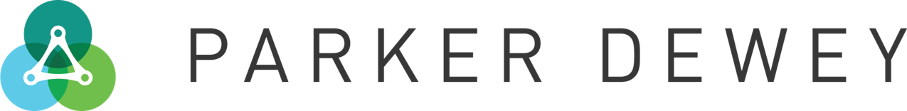 Parker Dewey Logo, a full-color horizontal logo