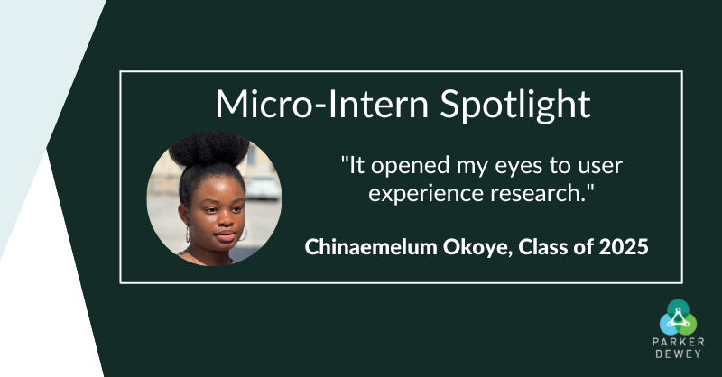 Micro-Intern Spotlight: Chinaemelum Okoye, Class of 2025, 