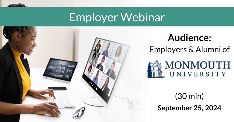Employer Webinar Monmouth University