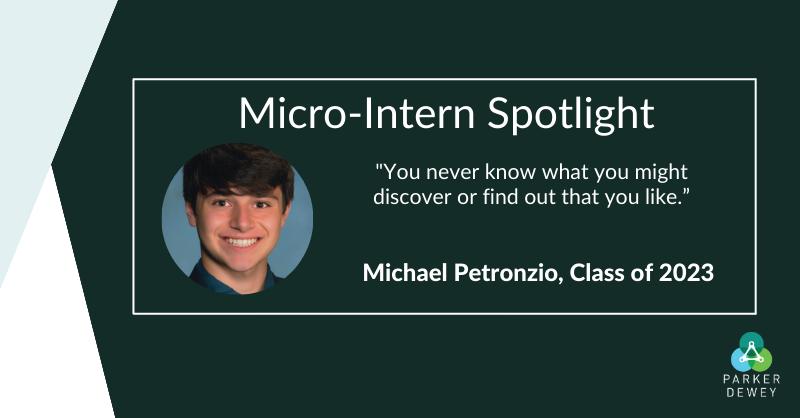 Career Launcher Spotlight: Michael Petronzio, Class of 2023
