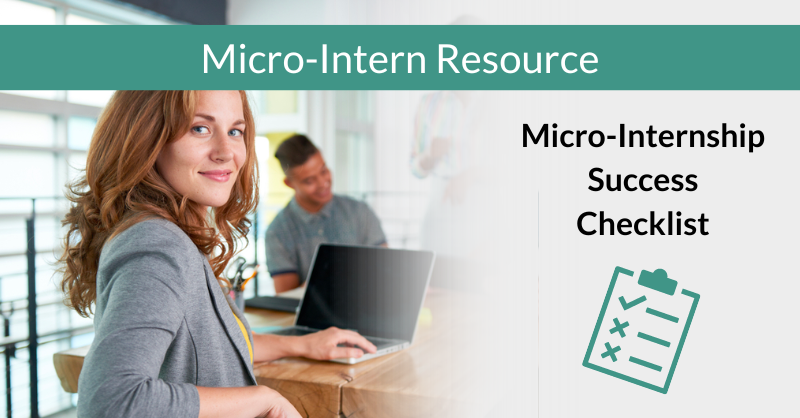 A checklist to successfully complete a Micro-Internship