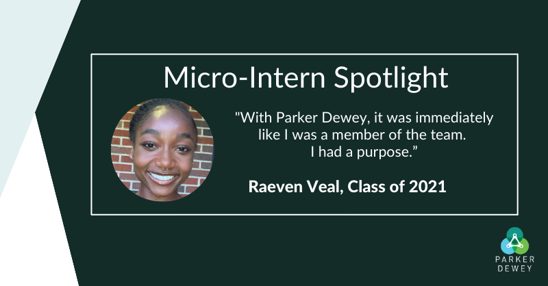 Career Launcher Spotlight: Raeven Veal, Class of 2021